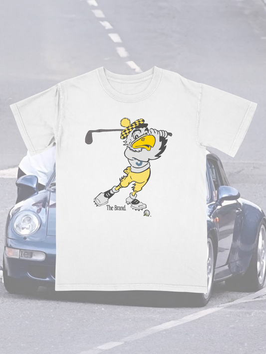330 Golf Swing Cartoon Tee